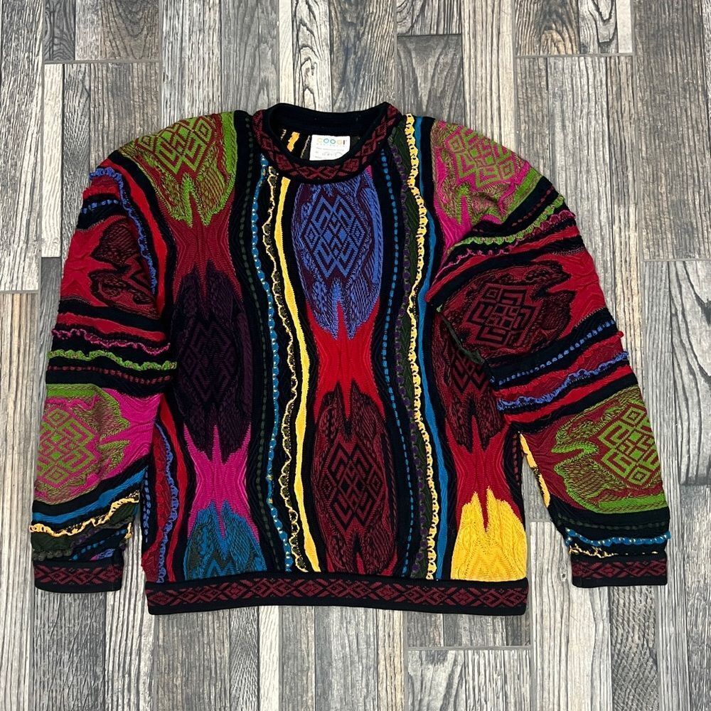 🔥🔥COOGI Vintage 100% Mercerised Cotton Sweater Sz M  Made In Australia EUC RAR
